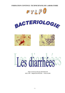 Diarrhées infectieuses