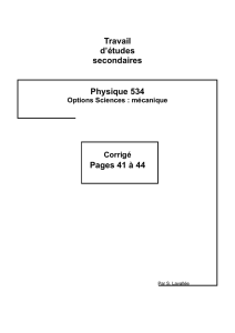 Travail d`études secondaires Physique 534 Pages 41 à 44