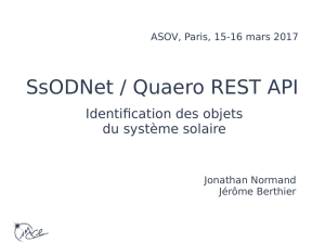 SsODNet / Quaero REST API - OV