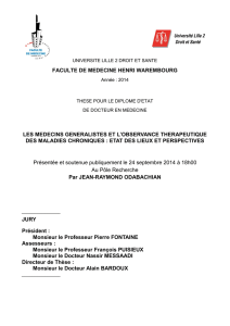 III. L`observance et la non observance thérapeutique.