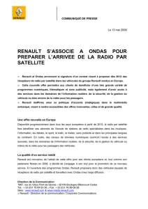 le communiqué - Renault Media