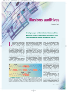 Illusions auditives - Laboratoire Parole et Langage