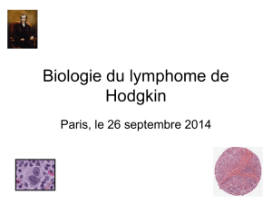 Biologie du Lymphome de Hodgkin