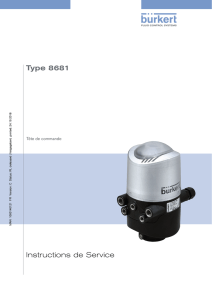 Instructions de Service Type 8681