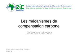 Les mécanismes de compensation carbone