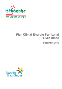 Plan Climat Energie Territorial Livre Blanc
