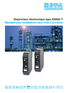 Disjoncteur électronique type ESS22-T Bipolaire pour installations