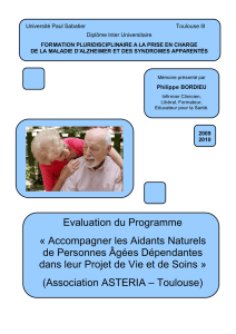 Mémoire DIU Alzheimer - Evaluation Programme Aidants Naturels