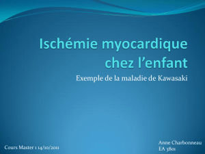 Ischémie myocardique chez l`enfant