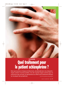 Quel traitement pour le patient schizophrène ?