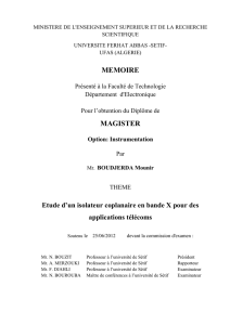 memoire magister - Université Ferhat Abbas Sétif