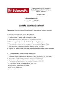 global economic history - Portail du Collège universitaire