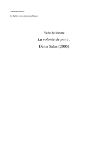 La volonté de punir, Denis Salas (2005)