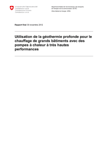 Utilisation de la géothermie profonde pour le chauffage de grands