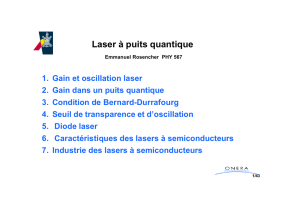 Laser à puits quantique