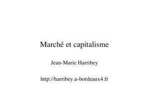 Marché et capitalisme - Jean