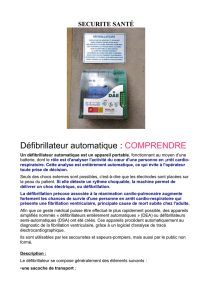 Défibrillateur automatique : COMPRENDRE - Jouy-aux