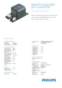 Product Leaflet: BSN 100 L33-TS 230V 50Hz HD1