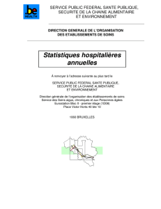 Statistiques hospitalières annuelles