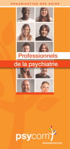Plaquette "Professionnels de la psychiatrie"