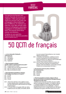 50 qCm de français - Vocation Service Public