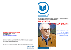 Bibliographie sur Claude Lévi-Strauss