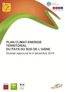 PLAN CLIMAT-ENERGIE TERRITORIAL DU PAYS DU SUD DE L