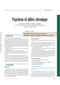 PSYCHOSE ET DÉLIRE CHRONIQUE (9 Pages