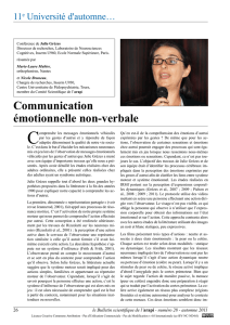 Communication émotionnelle non-verbale