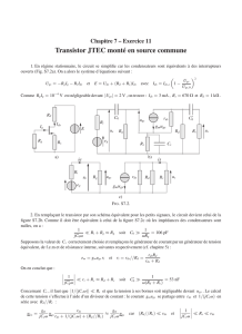 Transistor JTEC monté en source commune