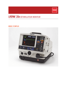 LIFEPAK® 20e DÉFIBRILLATEUR/MONITEUR