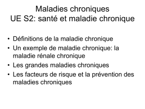 Maladies chroniques UE S2: santé et maladie chronique