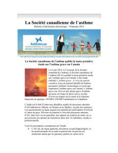 La Société canadienne de l`asthme