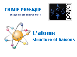 Atomes et liaisons