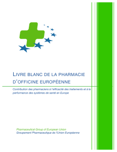 livre blanc de la pharmacie d`officine européenne