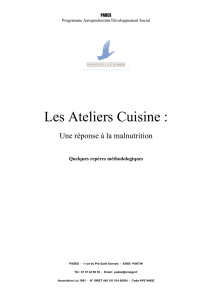 Guide Méthodologique Ateliers Cuisine