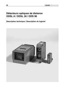 Détecteurs optiques de distance ODSL 8 / ODSL
