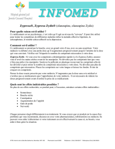 Zyprexa®, Zyprexa Zydis® (olanzapine, olanzapine Zydis)