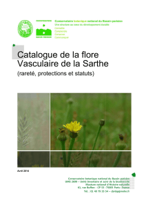 Catalogue de la flore vasculaire de la Sarthe (version 2014