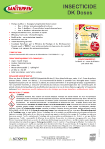 INSECTICIDE DK Doses