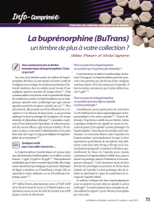 La buprénorphine (BuTrans)