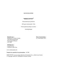 Monographie de HERCEPTIN