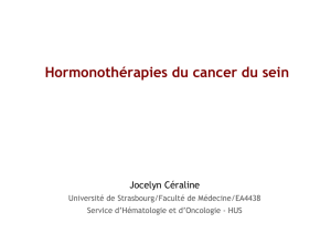 Hormonothérapies du cancer du sein