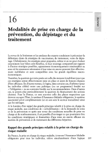 Modalités de prise en charge de la prévention, du - iPubli