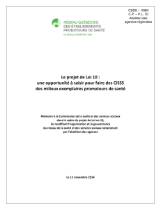 Réseau québécois des établissements promoteurs de santé