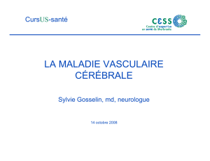 la maladie vasculaire cérébrale - CursUS