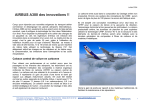 AIRBUS A380 des innovations