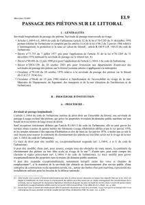 el9 passage des piétons sur le littoral
