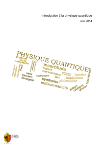 Introduction à la Physique Quantique