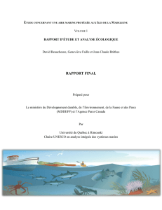 étude concernant une aire marine protégée aux îles de